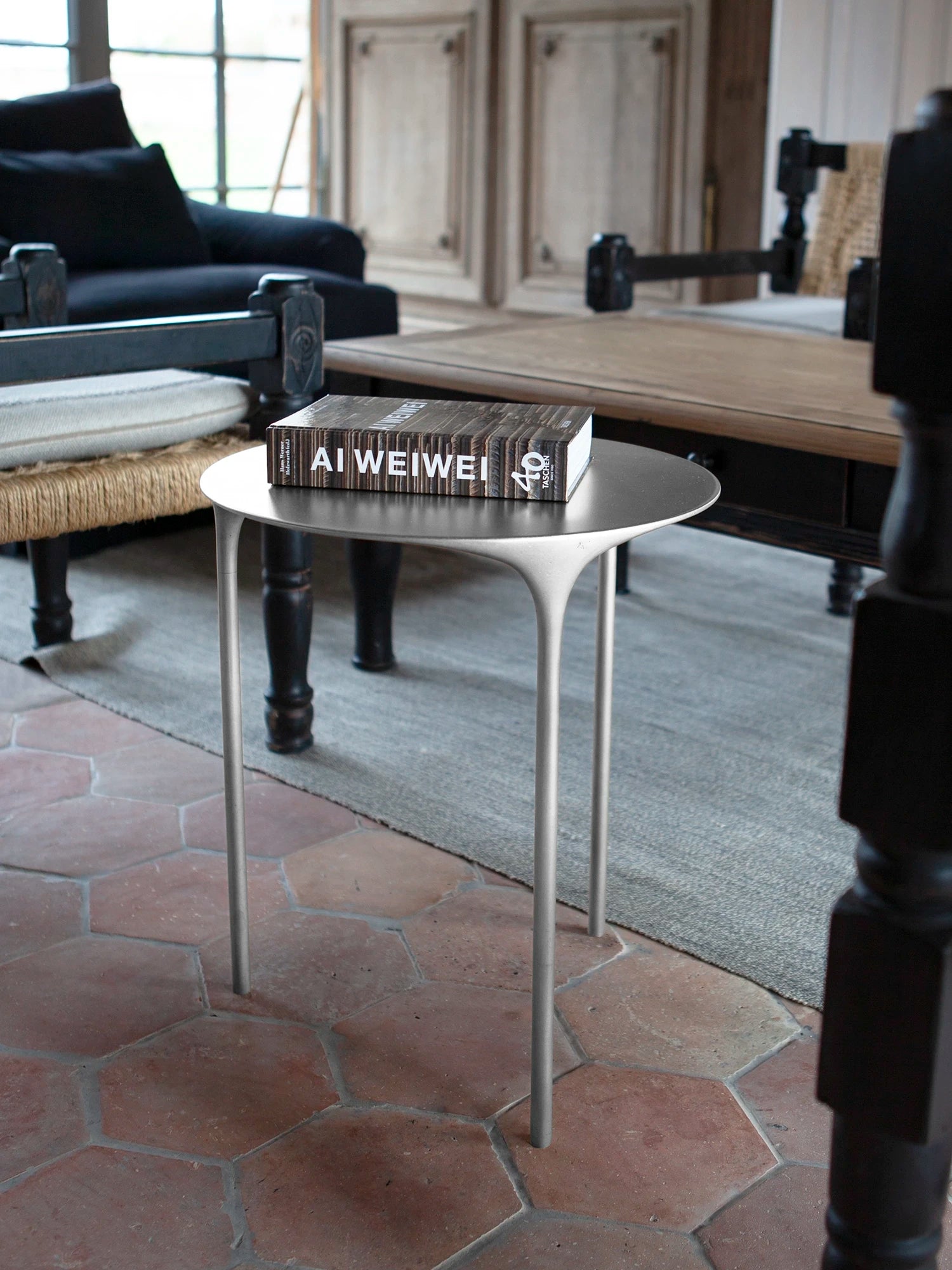 Coffee Table - Brushed Aluminium