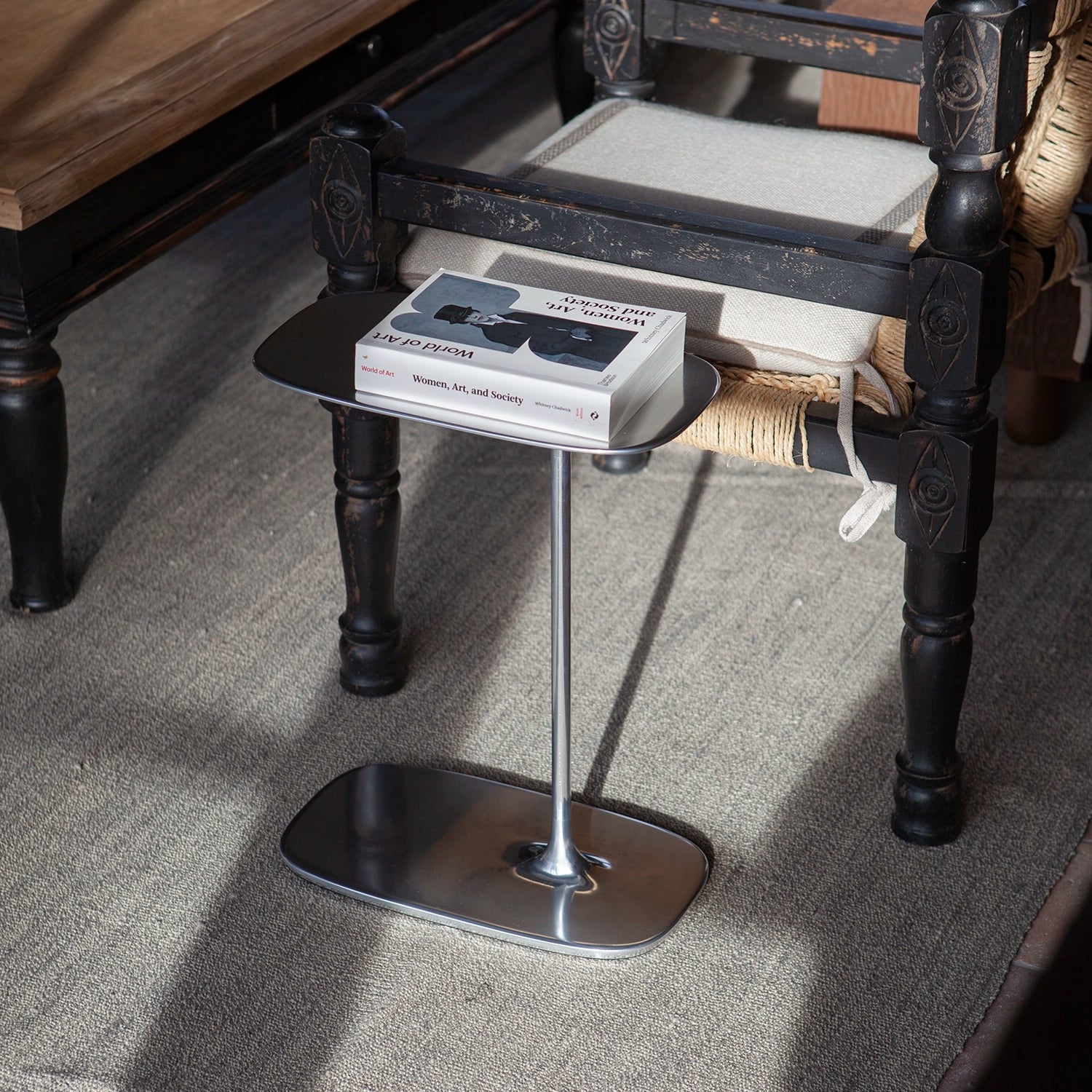 Low Side Table - Polished Aluminium